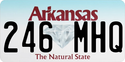 AR license plate 246MHQ