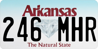 AR license plate 246MHR