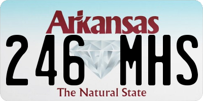AR license plate 246MHS