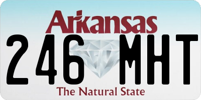 AR license plate 246MHT