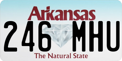 AR license plate 246MHU