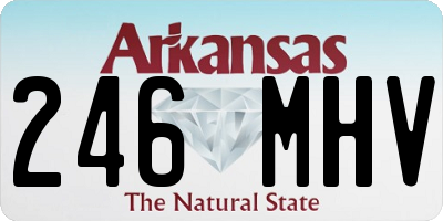 AR license plate 246MHV