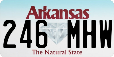 AR license plate 246MHW
