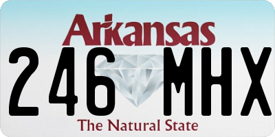 AR license plate 246MHX