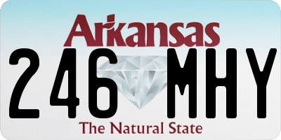 AR license plate 246MHY
