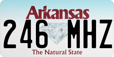 AR license plate 246MHZ