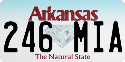AR license plate 246MIA