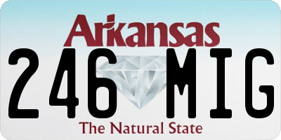 AR license plate 246MIG