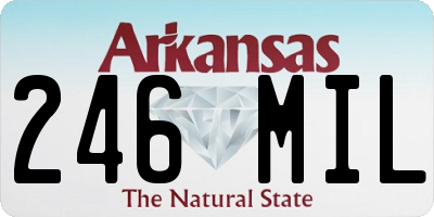 AR license plate 246MIL