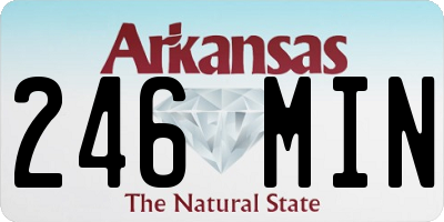 AR license plate 246MIN
