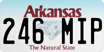 AR license plate 246MIP