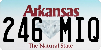 AR license plate 246MIQ