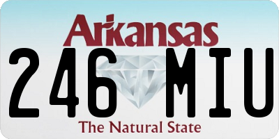 AR license plate 246MIU