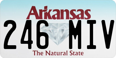 AR license plate 246MIV
