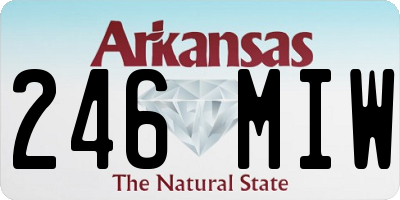 AR license plate 246MIW