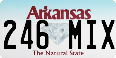 AR license plate 246MIX