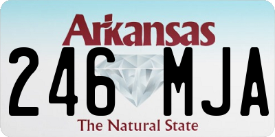 AR license plate 246MJA