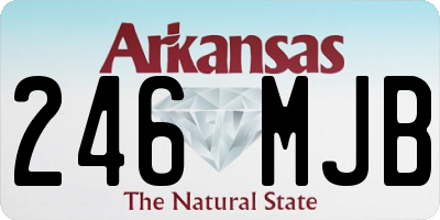 AR license plate 246MJB