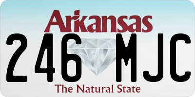 AR license plate 246MJC