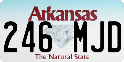 AR license plate 246MJD