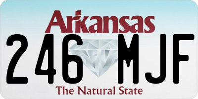 AR license plate 246MJF