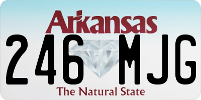 AR license plate 246MJG
