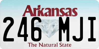 AR license plate 246MJI