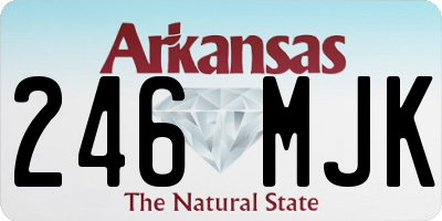 AR license plate 246MJK