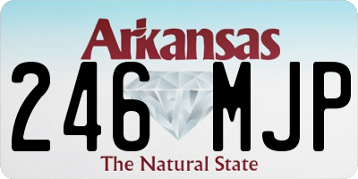 AR license plate 246MJP