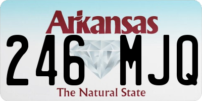 AR license plate 246MJQ