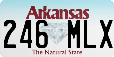 AR license plate 246MLX