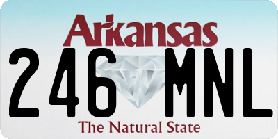 AR license plate 246MNL