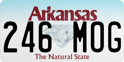 AR license plate 246MOG
