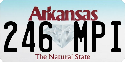 AR license plate 246MPI