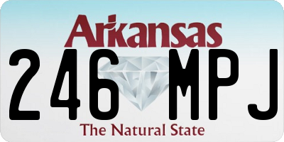 AR license plate 246MPJ
