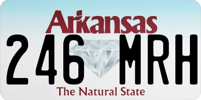 AR license plate 246MRH