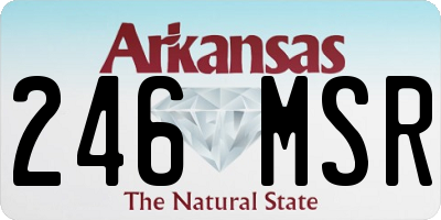 AR license plate 246MSR
