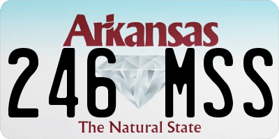 AR license plate 246MSS