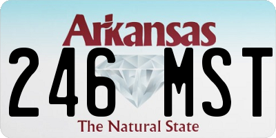 AR license plate 246MST