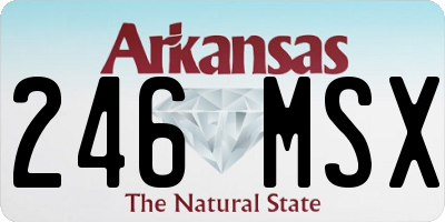 AR license plate 246MSX