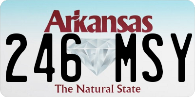 AR license plate 246MSY