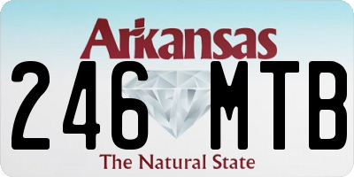 AR license plate 246MTB
