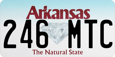AR license plate 246MTC