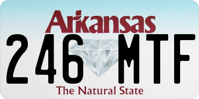 AR license plate 246MTF
