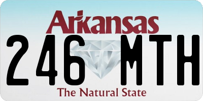 AR license plate 246MTH