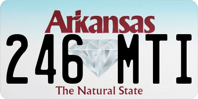AR license plate 246MTI