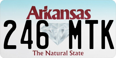 AR license plate 246MTK