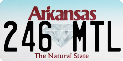 AR license plate 246MTL