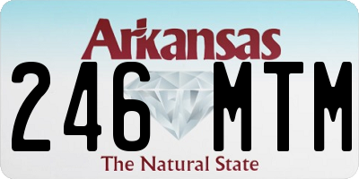AR license plate 246MTM