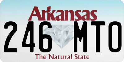 AR license plate 246MTO